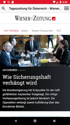 Wiener Zeitung - WZ Mobile android App screenshot 4